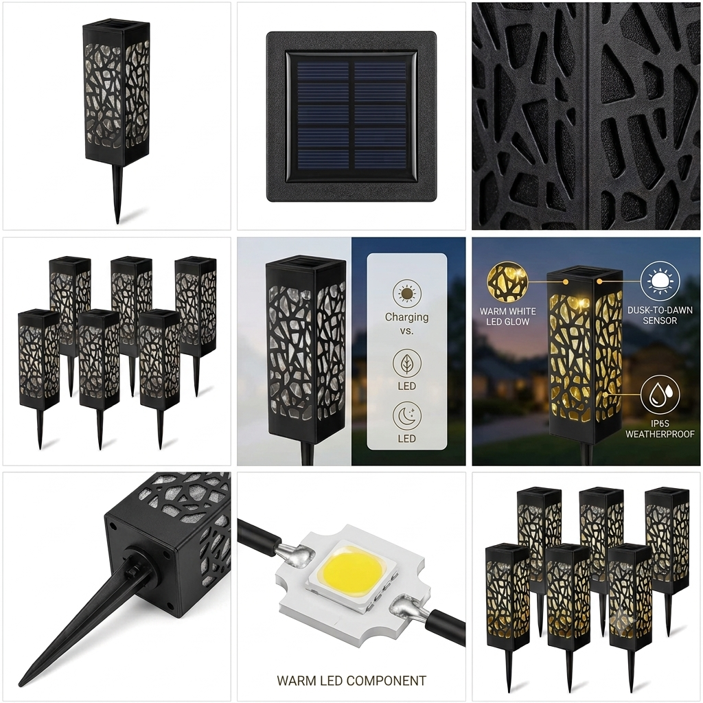 Solar Powered Waterproof Vintage Garden Light