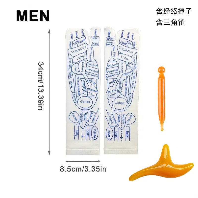 Acupressure Foot Massager Socks | Reflexology Massage Set