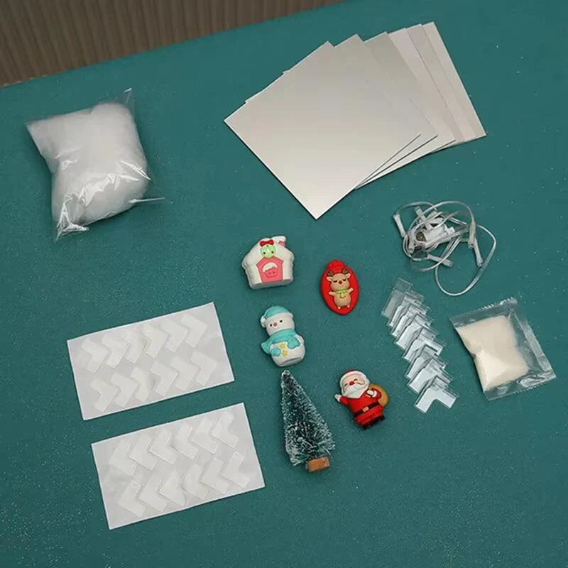 DIY Santa Claus Night Light Cube Design For Festival