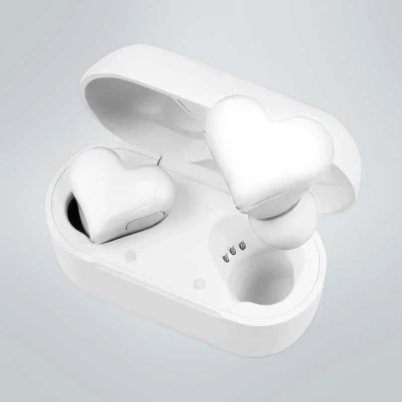 Heart-Shaped Bluetooth Wireless Earphones