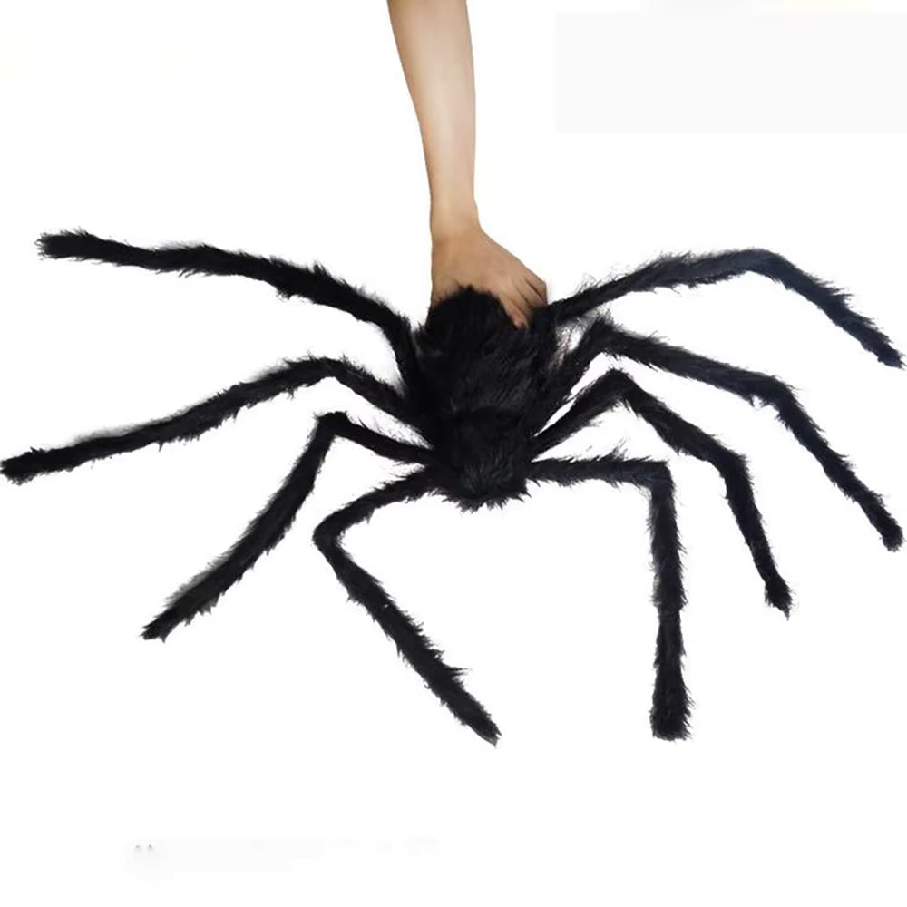 Giant Black Spider Halloween Decor | Outdoor Yard Prop