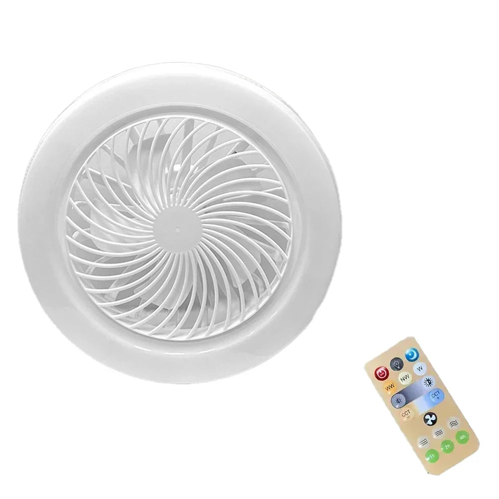 Modern Invisible Ceiling Fan with LED Lamp