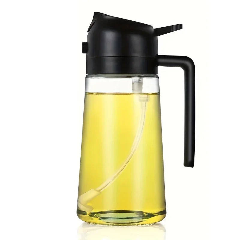 2-in-1 Plastic Oil Spray Bottle 500ml