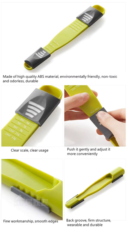 Adjustable Measuring Spoon | Double-Headed Gram & ML Scale