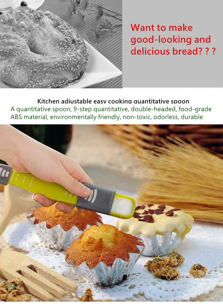Adjustable Measuring Spoon | Double-Headed Gram & ML Scale