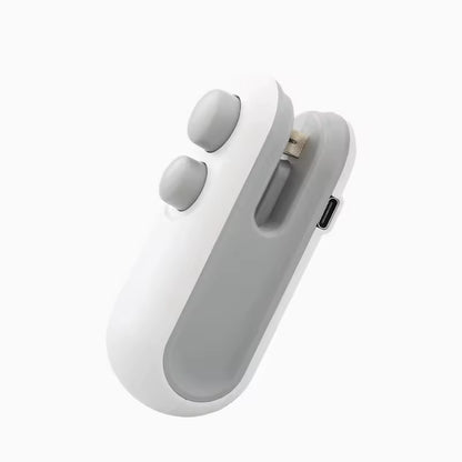 2-in-1 Mini Bag Sealer & Cutter | USB Rechargeable