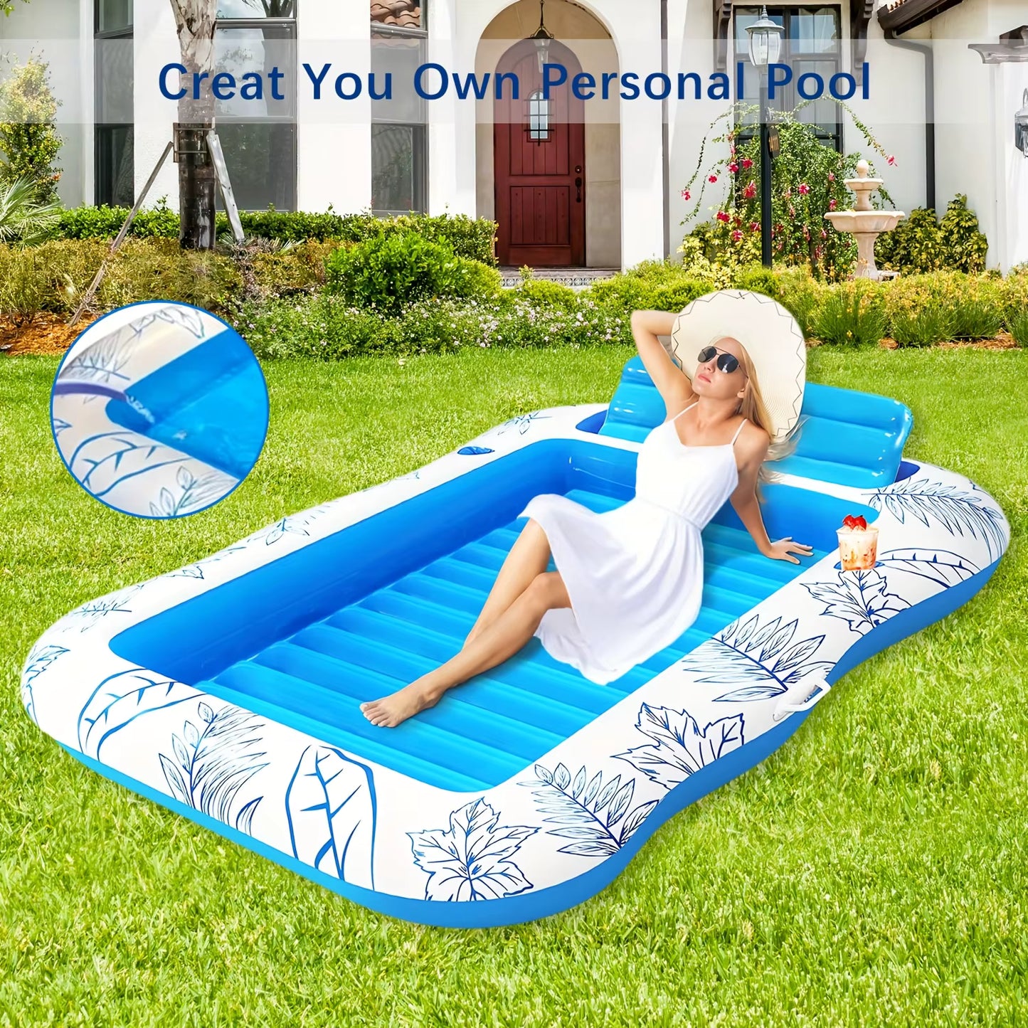 Spacious Inflatable Floating Bed & Camping Air Mattress