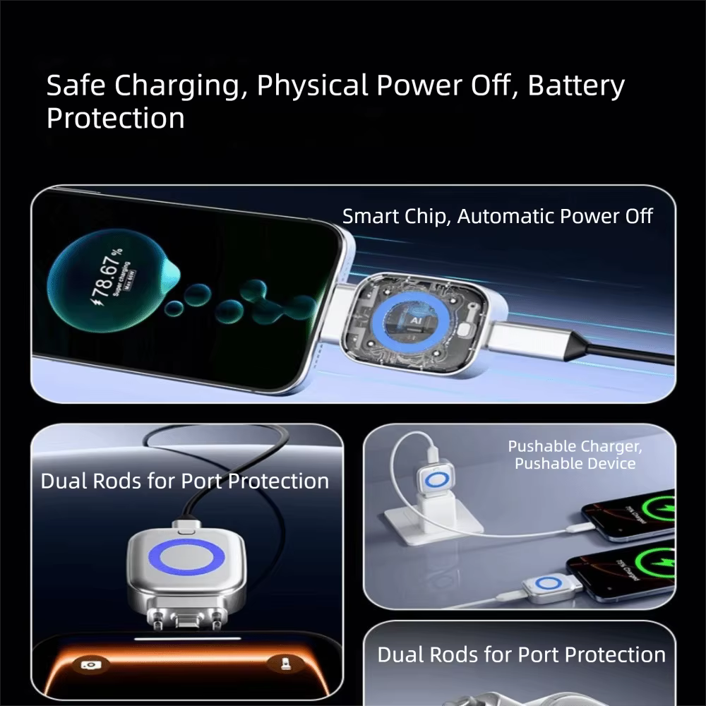 Auto Power Cut Off Type-C Charging Adapter