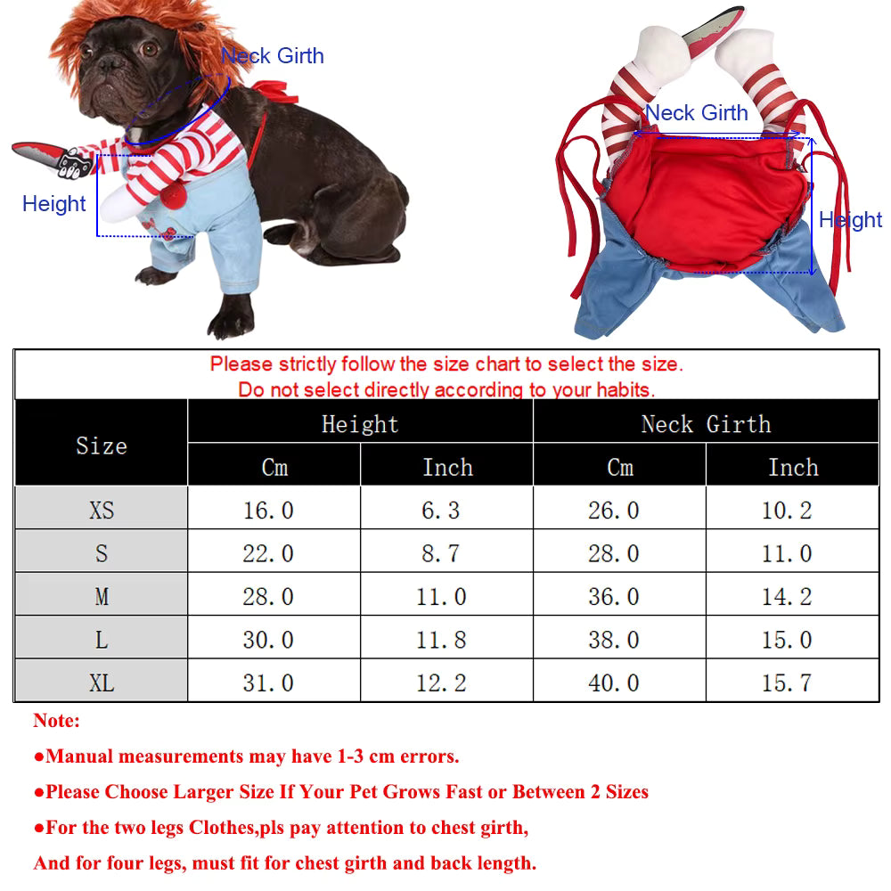 Funny Cat Halloween Costume with Foam Knife for Pets