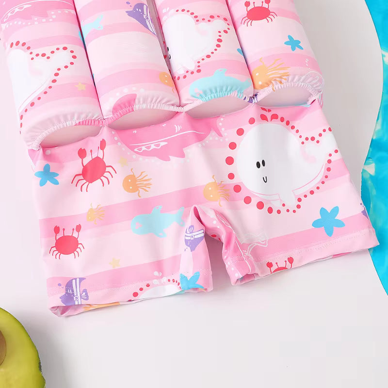 Cute Cartoon Kids Buoyancy Swimsuit | Unisex 1-6Y Swimwear
