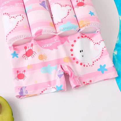 Cute Cartoon Kids Buoyancy Swimsuit | Unisex 1-6Y Swimwear