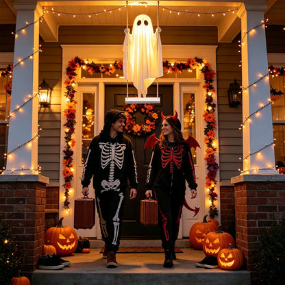 Halloween Swing Ghost Hanging Decor | 5FT Luminous Prop