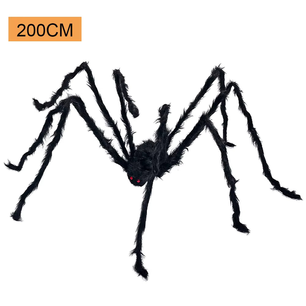 Giant Black Spider Halloween Decor | Outdoor Yard Prop