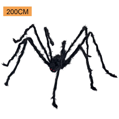 Giant Black Spider Halloween Decor | Outdoor Yard Prop