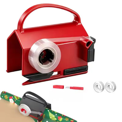 Wrapping Paper Cutter & Tape Dispenser | Sliding Trimmer