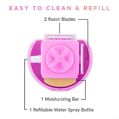 3-in-1 Portable Women's Shave Razor & Water Spritzer