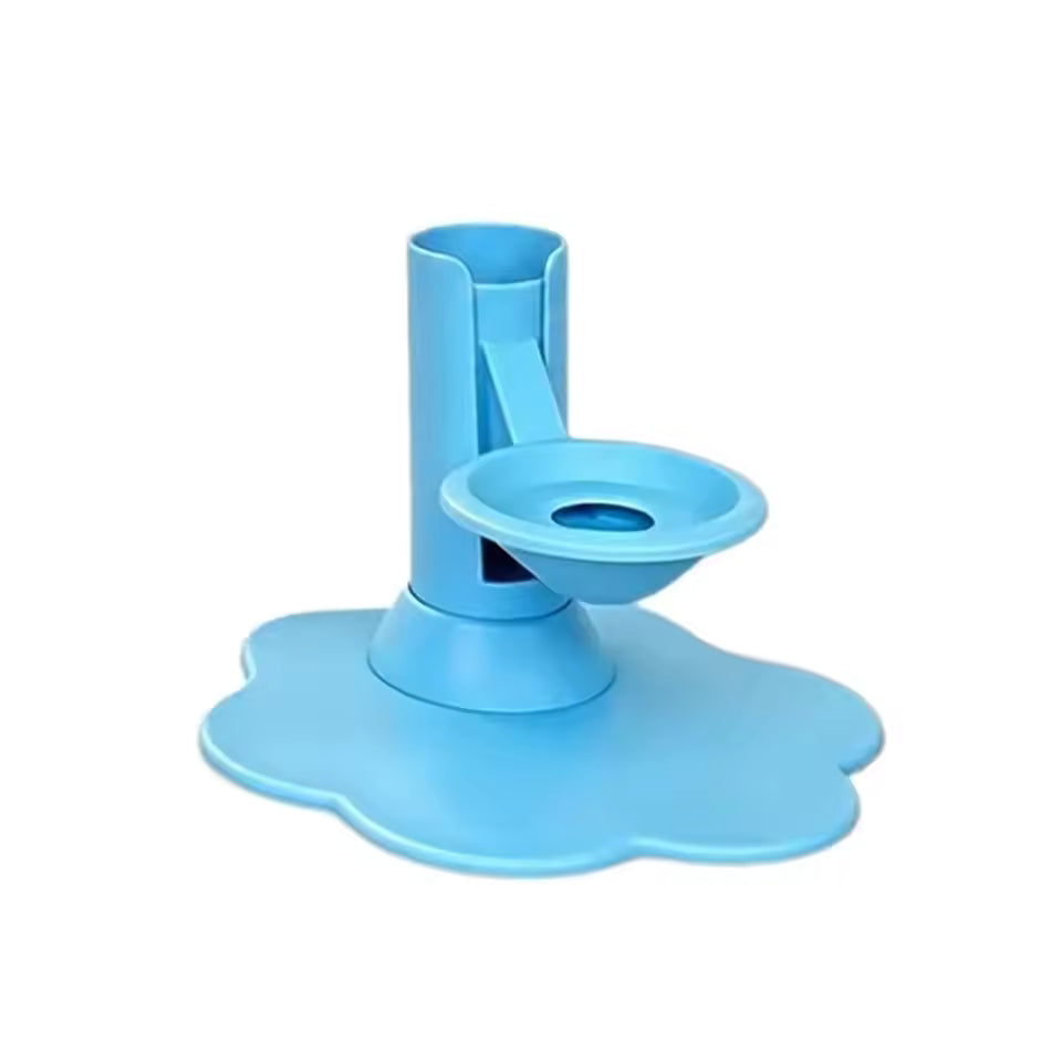 Elevated Gravity Cat Water Dispenser & Adjustable Feeder Stand
