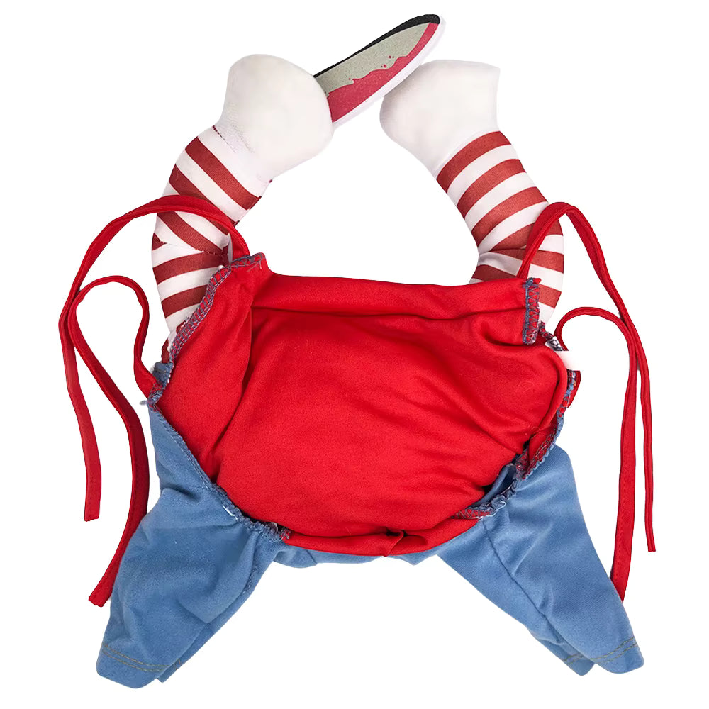 Funny Cat Halloween Costume with Foam Knife for Pets