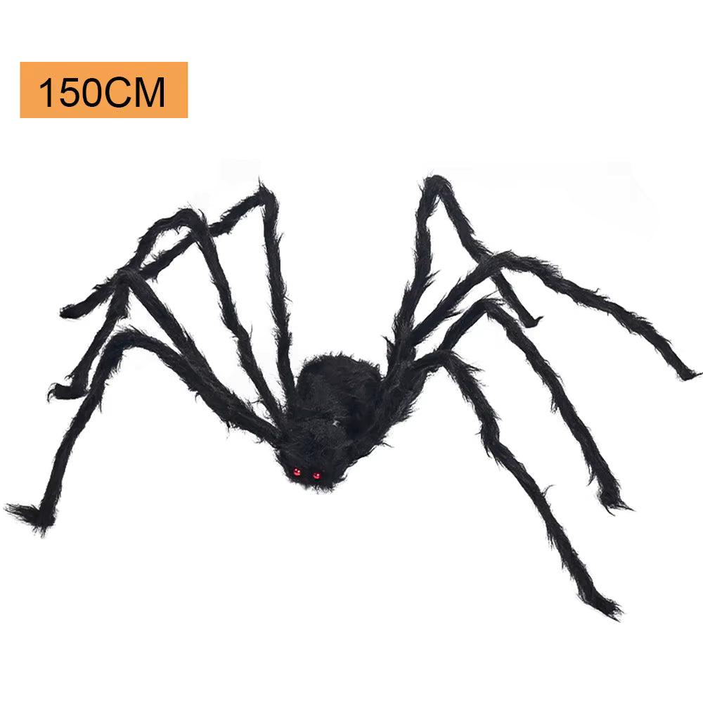 Giant Black Spider Halloween Decor | Outdoor Yard Prop