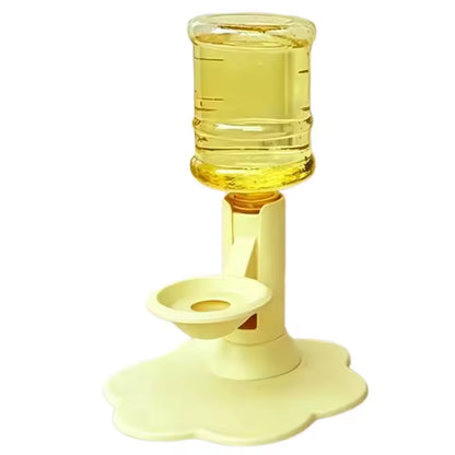 Elevated Gravity Cat Water Dispenser & Adjustable Feeder Stand