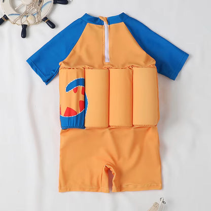 Cute Cartoon Kids Buoyancy Swimsuit | Unisex 1-6Y Swimwear