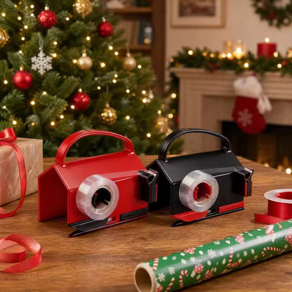 Wrapping Paper Cutter & Tape Dispenser | Sliding Trimmer