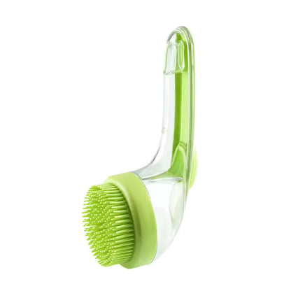 Refillable Pet Bath Massage Brush | Dog & Cat Shampoo Scrubber