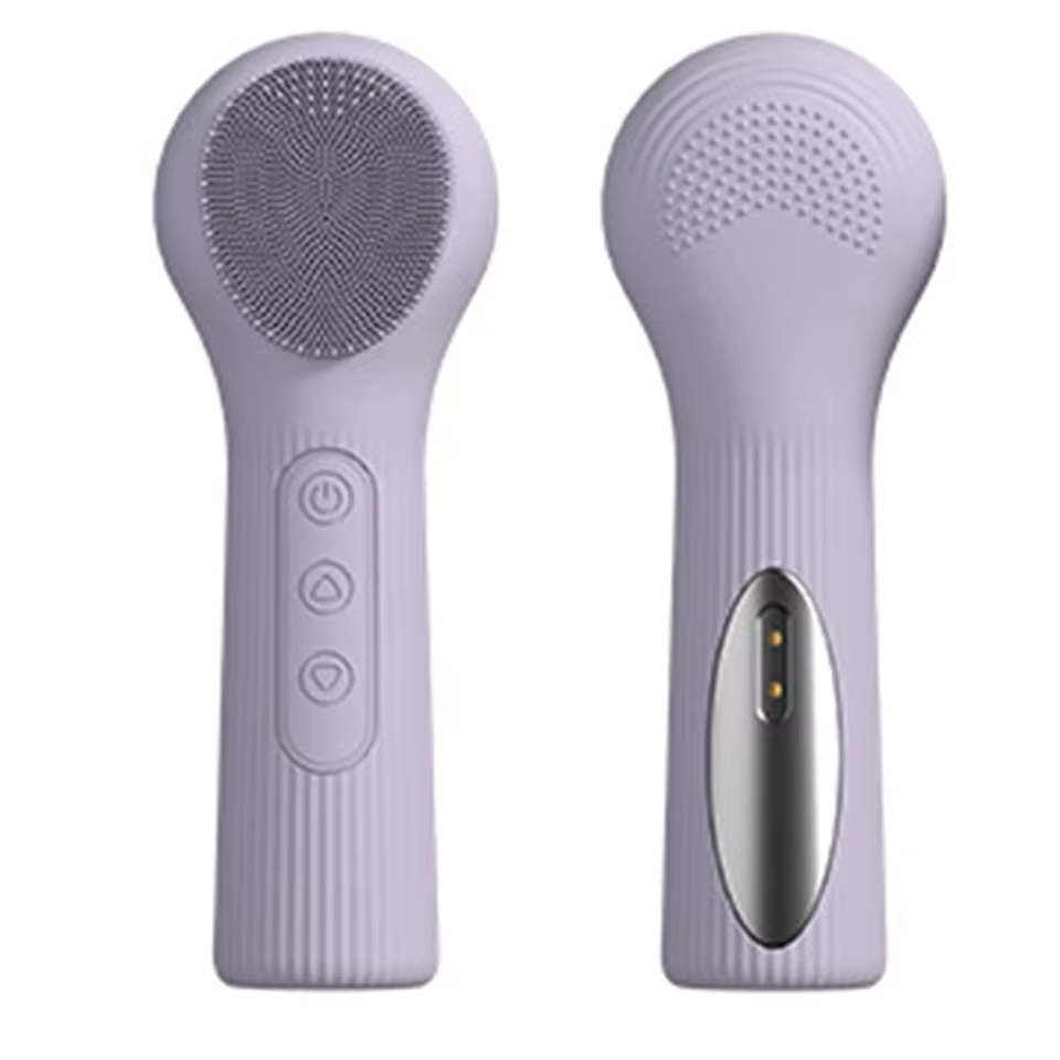 Waterproof Heat Compress Ultrasonic Facial Cleansing Brush