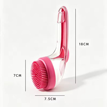 Refillable Pet Bath Massage Brush | Dog & Cat Shampoo Scrubber
