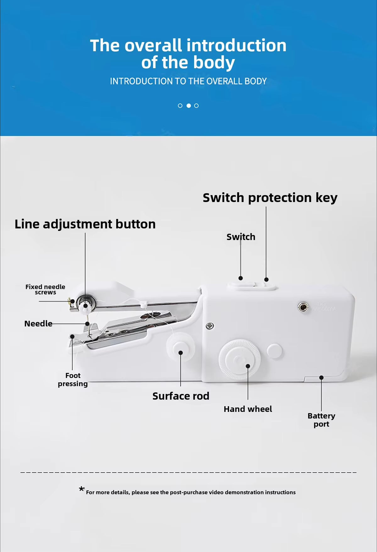 Handheld Mini Sewing Machine | Portable Electric Stitcher