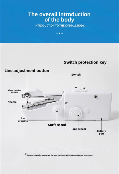 Handheld Mini Sewing Machine | Portable Electric Stitcher