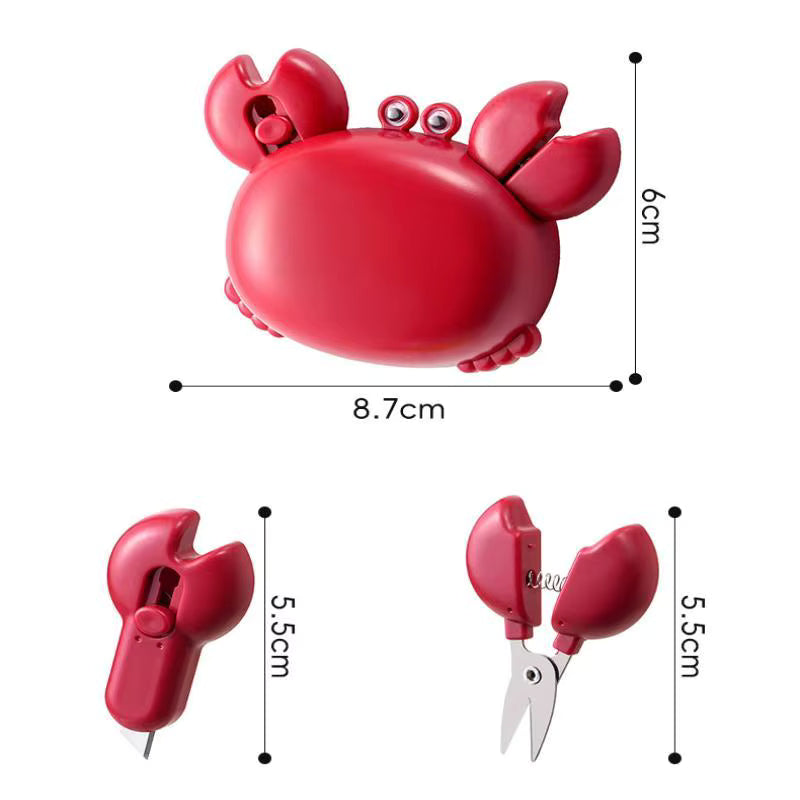 4-in-1 Cartoon Crab Magnetic Bottle Opener & Box Cutter Tool