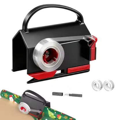 Wrapping Paper Cutter & Tape Dispenser | Sliding Trimmer