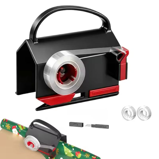 Wrapping Paper Cutter & Tape Dispenser | Sliding Trimmer