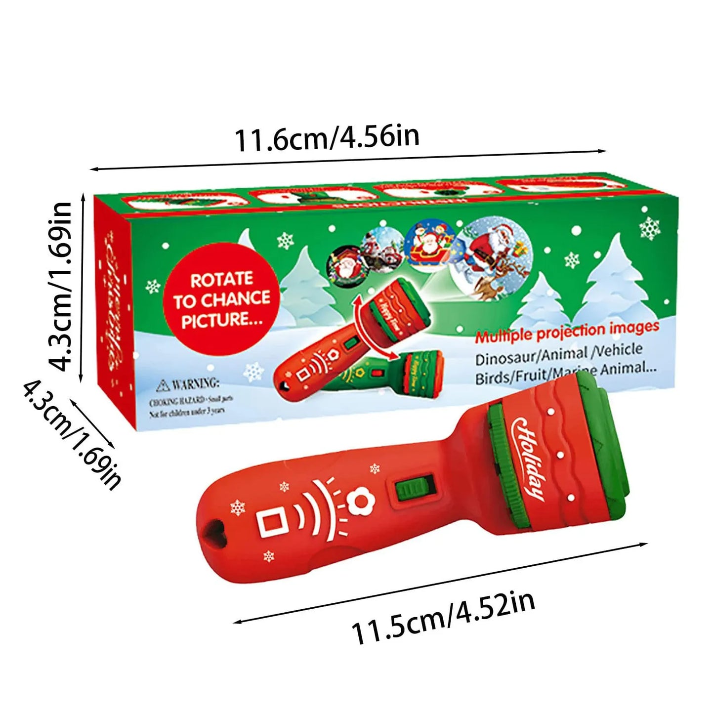 Flashlight Projector Lifelike Toys Gifts