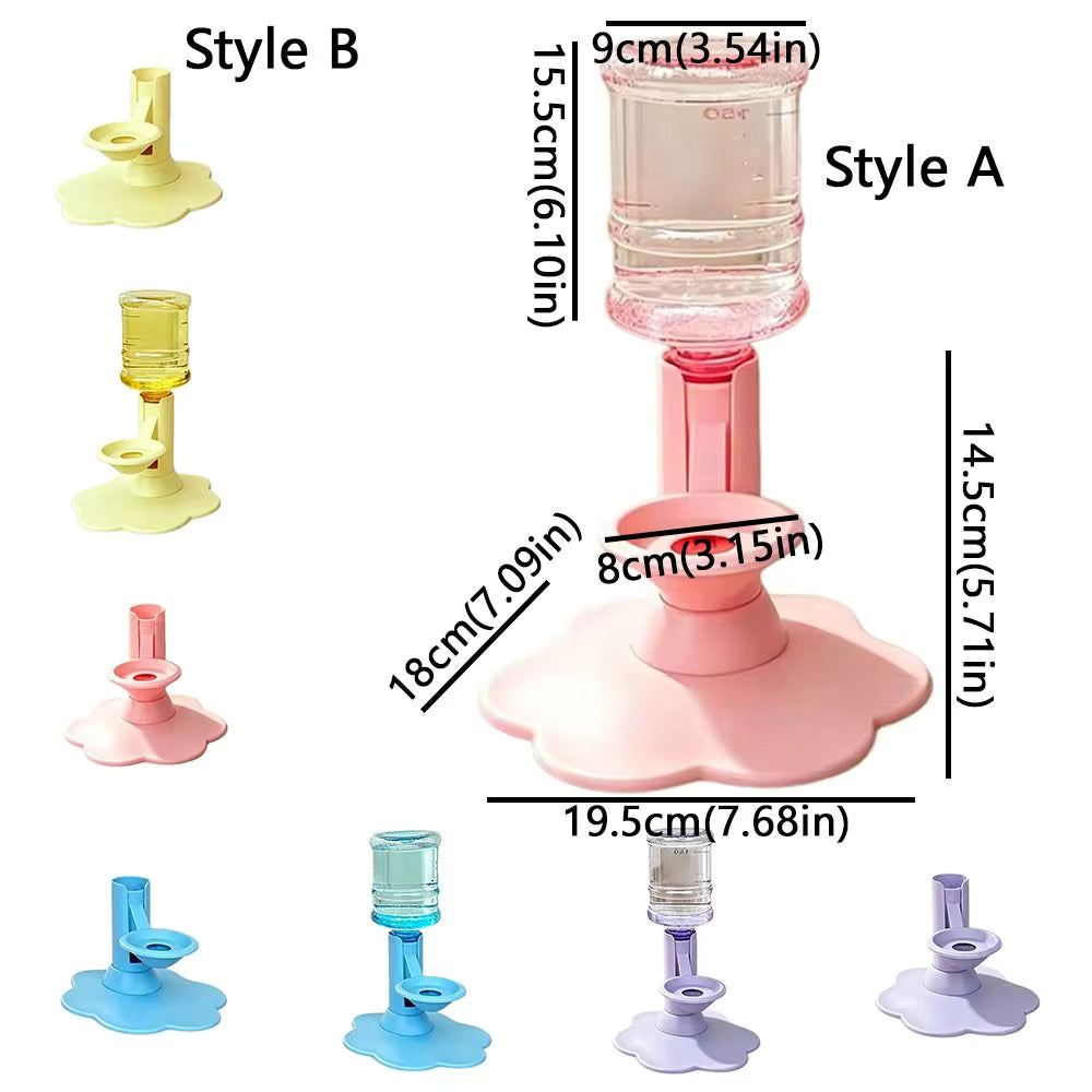 Elevated Gravity Cat Water Dispenser & Adjustable Feeder Stand