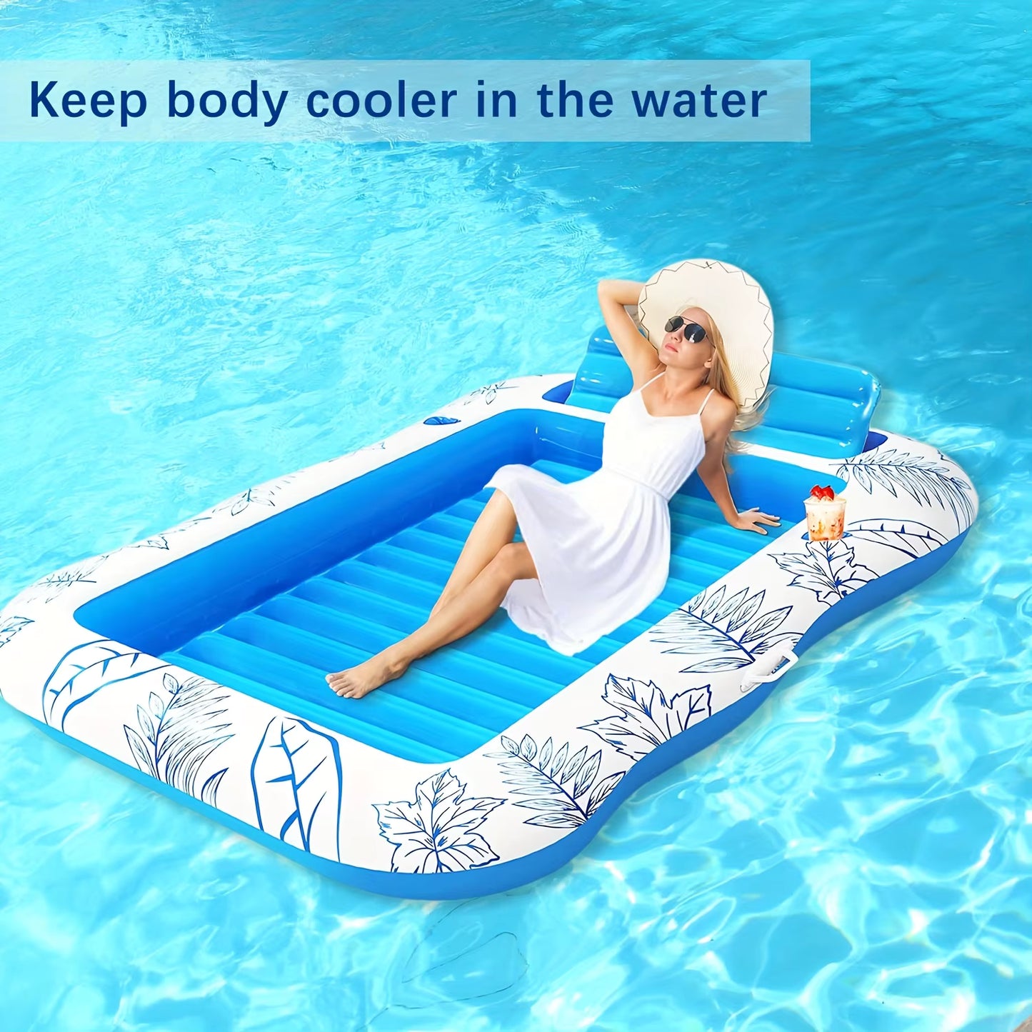 Spacious Inflatable Floating Bed & Camping Air Mattress