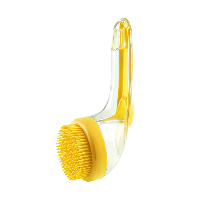 Refillable Pet Bath Massage Brush | Dog & Cat Shampoo Scrubber