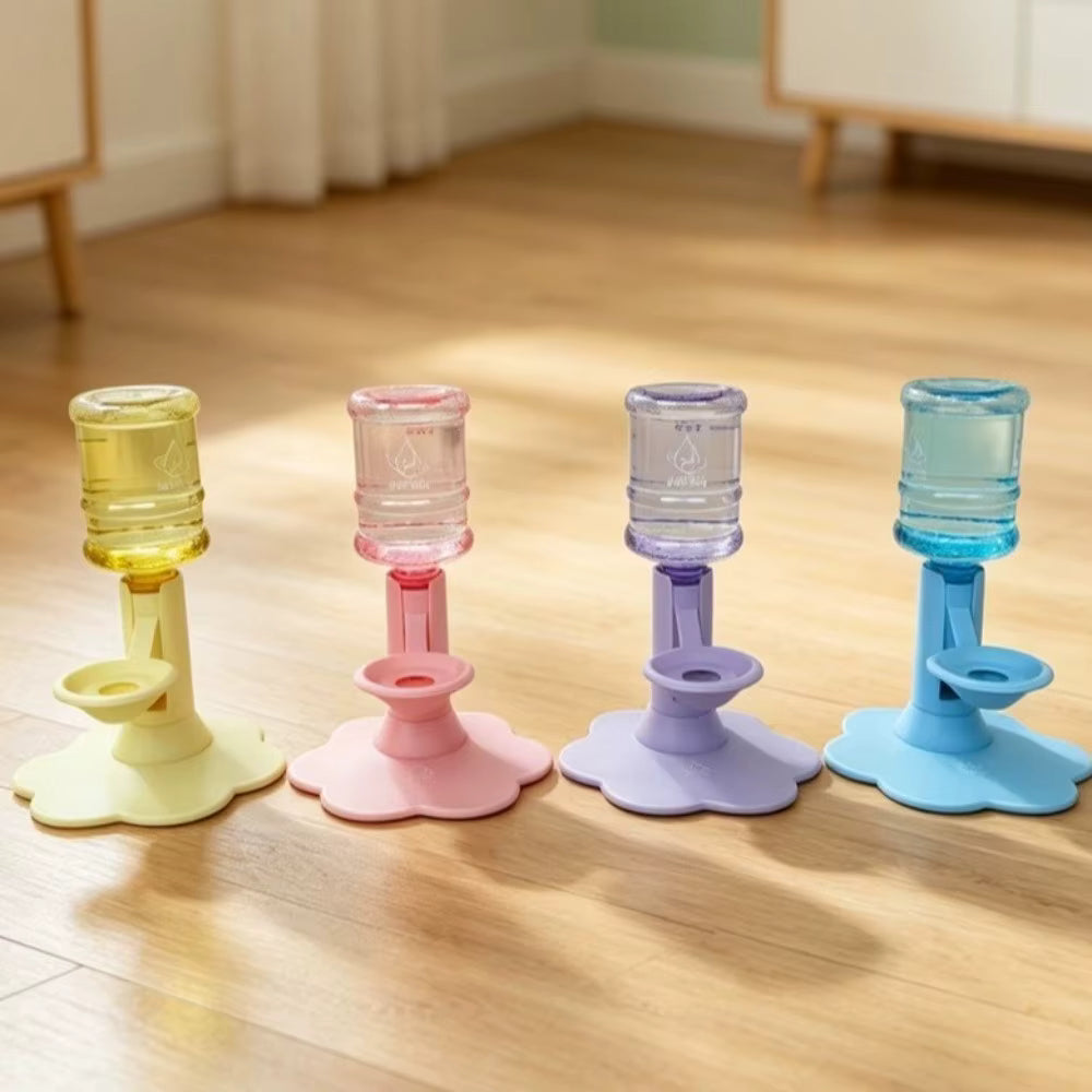 Elevated Gravity Cat Water Dispenser & Adjustable Feeder Stand
