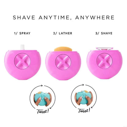 3-in-1 Portable Women's Shave Razor & Water Spritzer