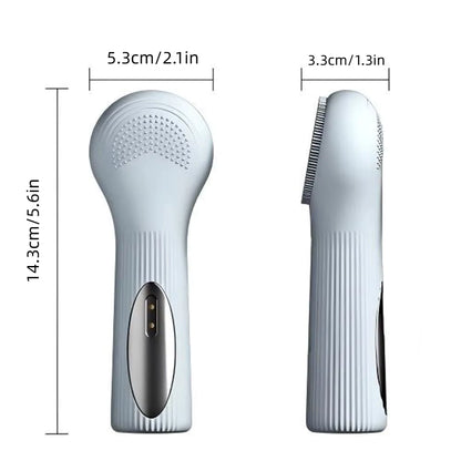 Waterproof Heat Compress Ultrasonic Facial Cleansing Brush