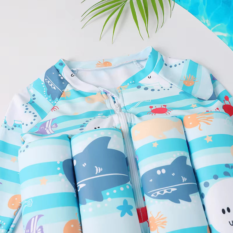 Cute Cartoon Kids Buoyancy Swimsuit | Unisex 1-6Y Swimwear