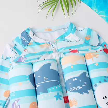 Cute Cartoon Kids Buoyancy Swimsuit | Unisex 1-6Y Swimwear