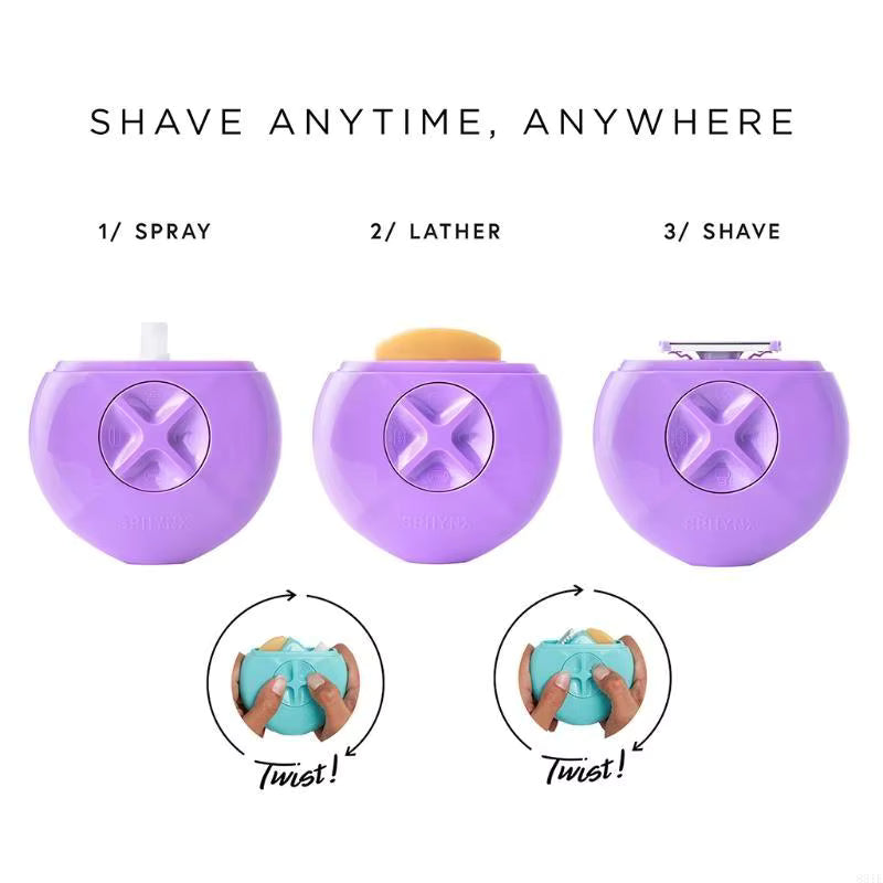 3-in-1 Portable Women's Shave Razor & Water Spritzer