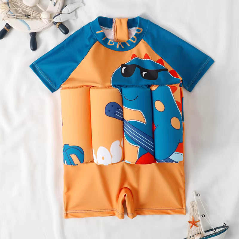 Cute Cartoon Kids Buoyancy Swimsuit | Unisex 1-6Y Swimwear