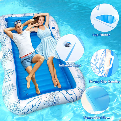 Spacious Inflatable Floating Bed & Camping Air Mattress