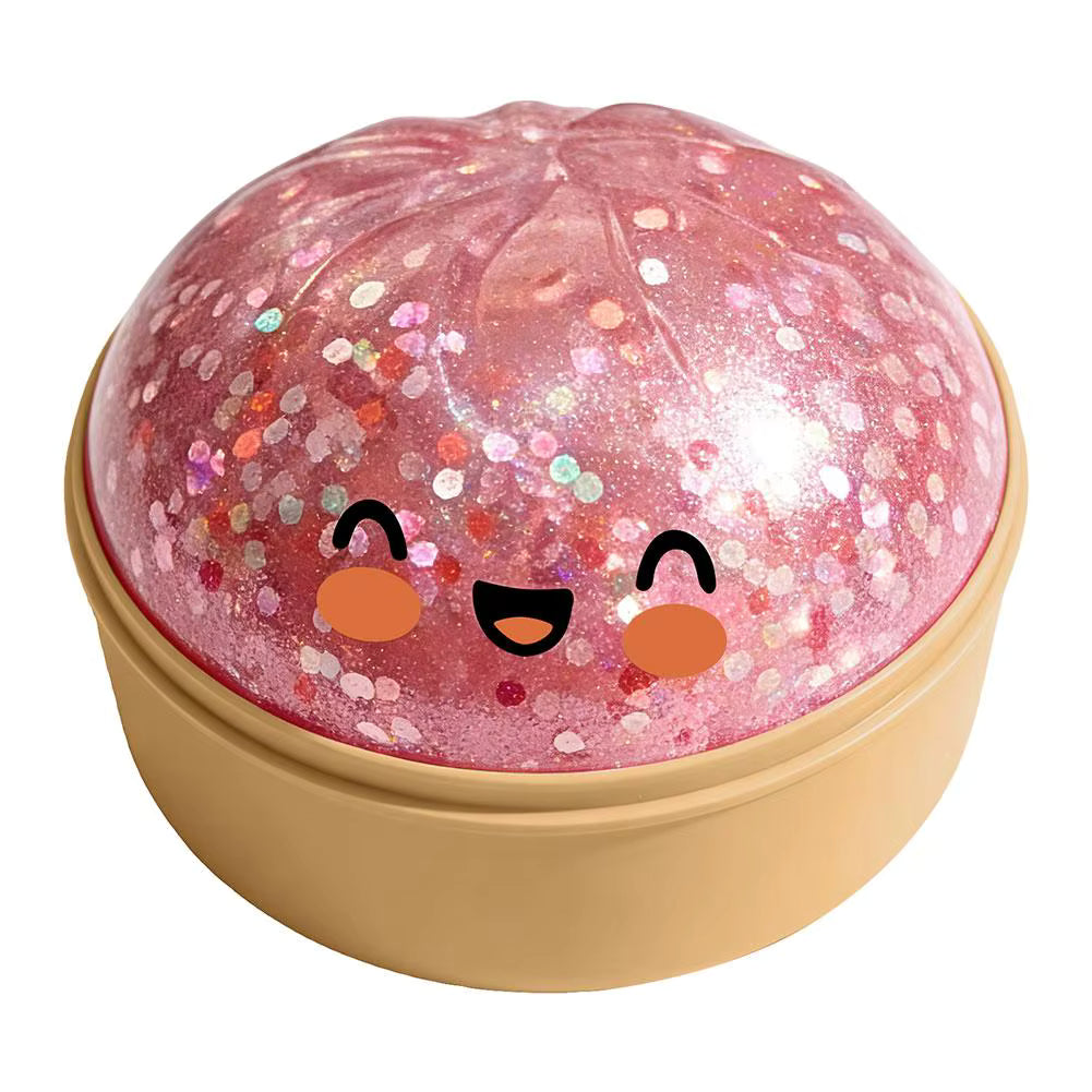 Premium Squishy Steamed Bun Dumpling Toy & Steamer Base
