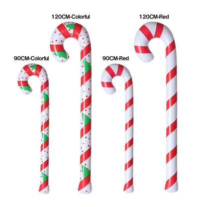 Inflatable Christmas Candy Cane Stick Balloons