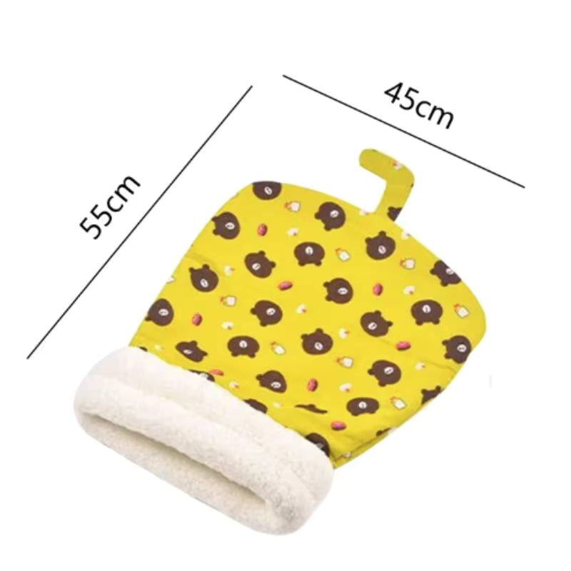 Soft Cuddly Cat Sleeping Bag | Fluffy Warm Pet Pocket Bed